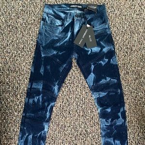 Blue acid wash jeans boys